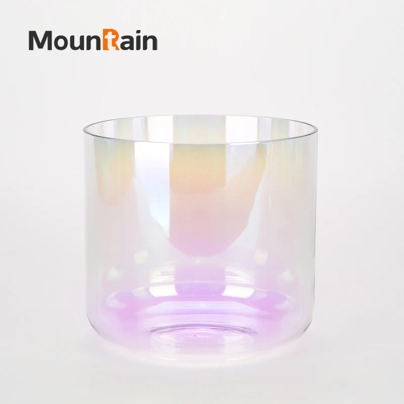 Muntain Rain Sound 6inch Meditation Clear Crystal Singing Bowl for Sound Healing
